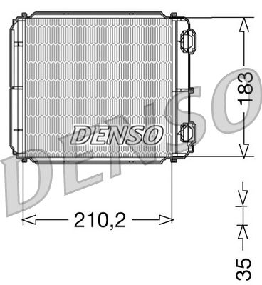 DENSO DRR23018 Радіатор пічки 