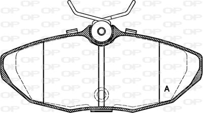 OPEN PARTS BPA0732.10 Тормозные колодки и сигнализаторы  для JAGUAR S-TYPE II (X200) 2.7 D
