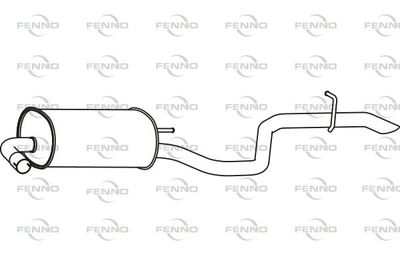 Глушитель выхлопных газов конечный FENNO P31047 для KIA CEED