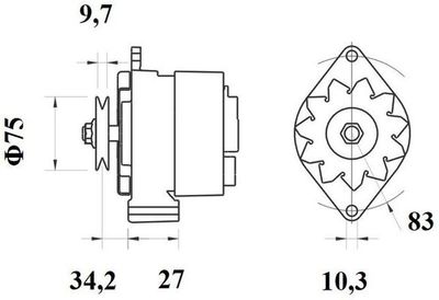 Dynamo (14V, 65A, nieuw)