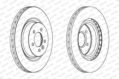 BREMSSCHEIBE FERODO DDF1434C1 1