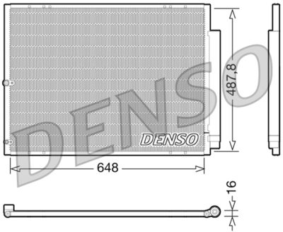 DENSO DCN51001 Радіатор кондиціонера для LEXUS (Лексус)