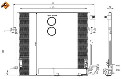 Kondensor, klimatanläggning NRF 35927