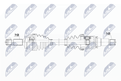 Wał napędowy NTY NPW-PE-031