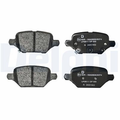 Remblokken set Achter (met een dempingskussen  zonder toevoegingen), past: CHEVROLET TRAX  OPEL MOKKA / MOKKA X 1.4-1.8 06.12-
