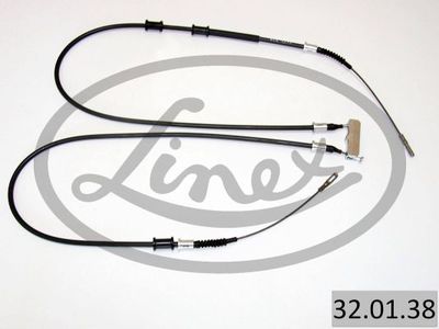 Тросик, cтояночный тормоз LINEX 32.01.38 для OPEL CALIBRA