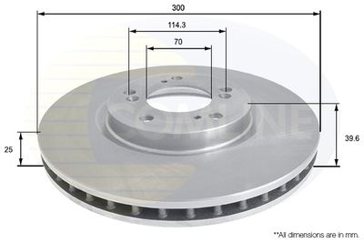 Тормозной диск COMLINE ADC0547V для HONDA S2000