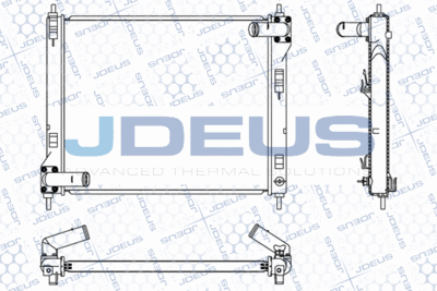 Радиатор, охлаждение двигателя JDEUS 019M44 для NISSAN PULSAR