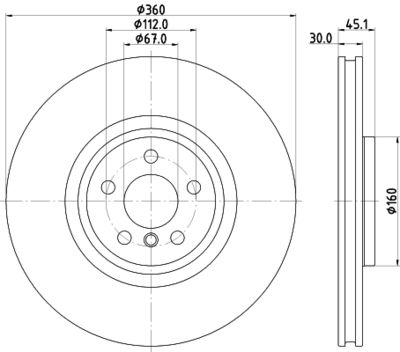 MINTEX MDC2897RC Тормозной диск 