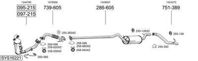 Изпускателна система BOSAL SYS10221