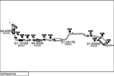 SISTEM DE ESAPAMENT MTS MITS85870A010939