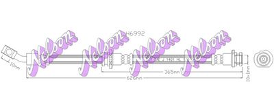 KAWE H6992 Тормозной шланг  для NISSAN JUKE (F15) 1.6 DIG-T