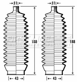 Bellow Kit, steering FIRST LINE FSG3342