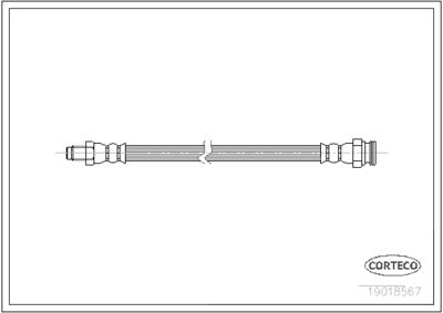 Тормозной шланг CORTECO 19018567 для ALFA ROMEO 164