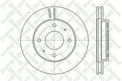 STELLOX 6020-3010V-SX Тормозные диски STELLOX для MITSUBISHI SPACE