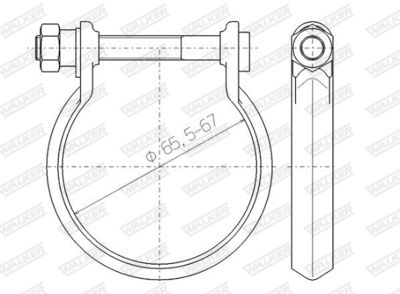 COLIER SISTEM DE ESAPAMENT WALKER 80439 8