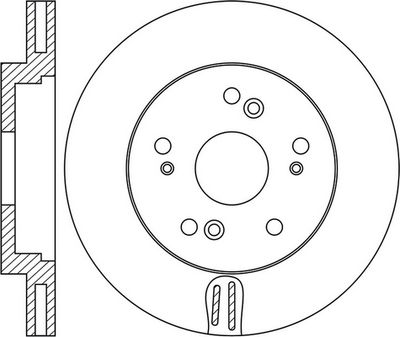 FIT FR0755V Тормозные диски  для HONDA ACCORD (Хонда Аккорд)
