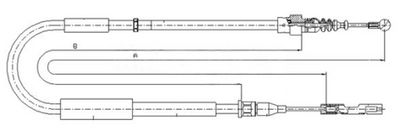 Håndbremsekabel METZGER 10.7514