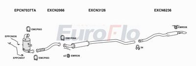 Układ wydechowy EUROFLO CNC4GS15D6001B