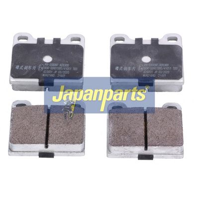 JAPANPARTS Stabdžių trinkelių rinkinys, diskinis stabdys