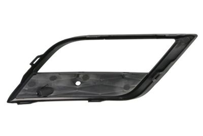Voorbumper afdekking Voor Links (met mistlampgaten, zwart) past: SEAT LEON 5F 09.12-12.16
