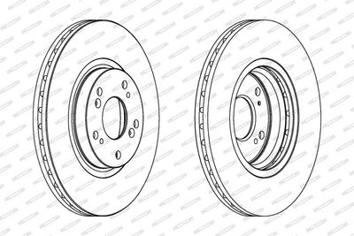 BREMSSCHEIBE FERODO DDF1424C 1