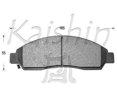 Комплект тормозных колодок, дисковый тормоз KAISHIN FK4055 для ISUZU D-MAX