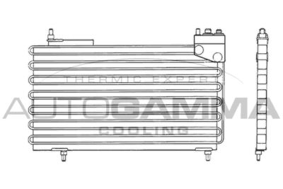 Конденсатор, кондиционер AUTOGAMMA 101837 для CITROËN BX
