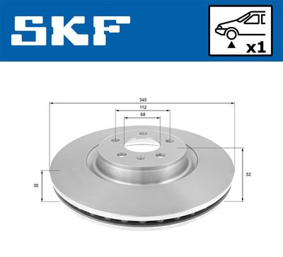 DISC FRANA SKF VKBD80286V1 1