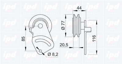 INTINZATOR CUREA TRAPEZOIDAL IPD 140779 1
