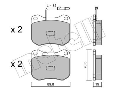 SET PLACUTE FRANA FRANA DISC METELLI 2200210