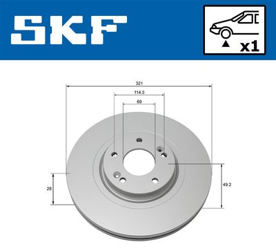 DISC FRANA SKF VKBD80281V1 1