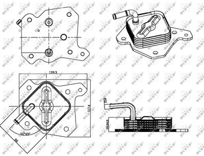 RADIATOR ULEI ULEI MOTOR NRF 31317 4