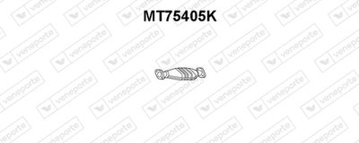 Катализатор VENEPORTE MT75405K для MITSUBISHI COLT