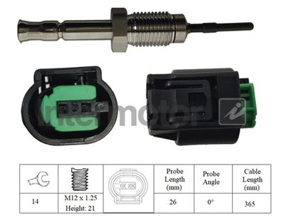 Sensor, exhaust gas temperature Intermotor 27009