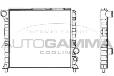 Радиатор, охлаждение двигателя AUTOGAMMA 100006 для ALFA ROMEO 90