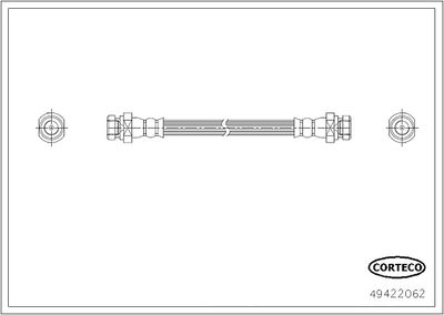 Тормозной шланг CORTECO 49422062 для MITSUBISHI L200