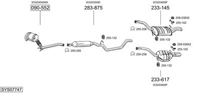 SISTEM DE ESAPAMENT BOSAL SYS07747