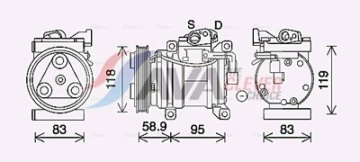 KOMPRESSOR KLIMAANLAGE AVA Clever Choice KAK283