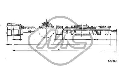 Linka tachografu METALCAUCHO 82750