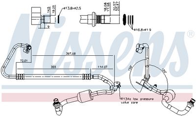 тръбопровод за ниско налягане, климатична система NISSENS 841048