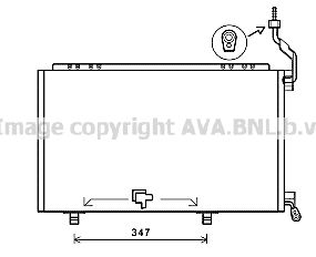 AVA QUALITY COOLING FD5606 Радиатор кондиционера для FORD FIESTA VI (CB1, CCN)