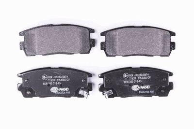 Комплект тормозных колодок, дисковый тормоз HELLA 8DB 355 012-951 для CHEVROLET EQUINOX