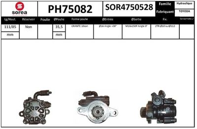 HYDRAULIKPUMPE LENKUNG SNRA PH75082