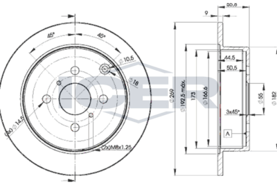 спирачен диск ICER 78BD1221-2