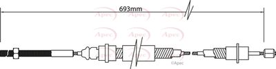 Cable Pull, parking brake APEC CAB1349