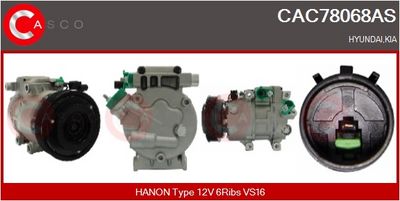 COMPRESOR CLIMATIZARE CASCO CAC78068AS