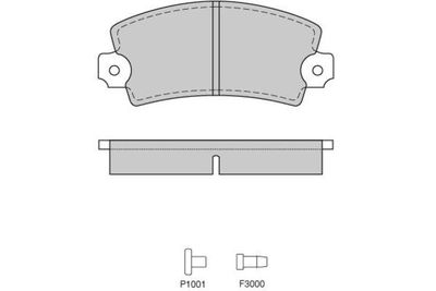 Комплект тормозных колодок, дисковый тормоз E.T.F. 12-0220 для RENAULT 15