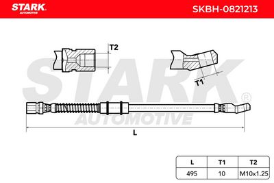 спирачен маркуч STARK SKBH-0821213