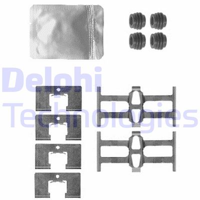 Комплектующие, колодки дискового тормоза DELPHI LX0562 для HONDA STREAM